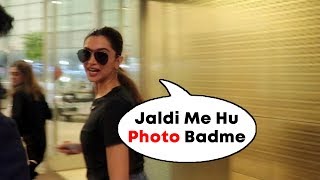 Deepika Padukone IGNORES Media At Airport, Refuses To Click Photograph