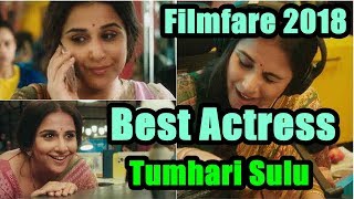 Vidya Balan Won Best Actress Award For Tumhari Sulu At Filmfare 2018