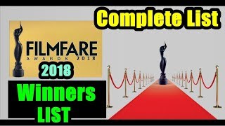 Filmfare Awards 2018 Winners Complete List