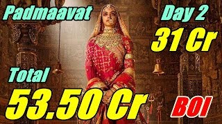 Padmaavat Box Office Collection Day 2 I BOI