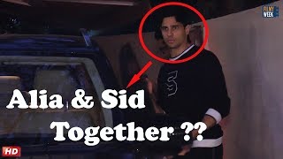 Alia Bhatt's Rumoured Boyfriend Sidharth Malhotra Spotted