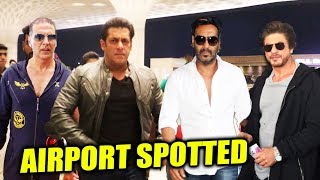 Salman Khan, Akshay Kumar, Ajay Devgn, Shahrukh Khan SPOTTED At Airport