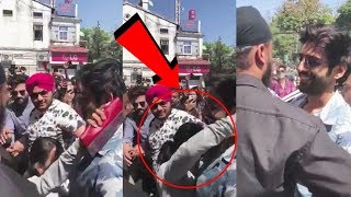 Female Fan JUMPS On Kartik Aryan And Hugs Him | Karttik Aryan Mobbed In Dehradun