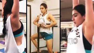 Sara Ali Khan GYM WORKOUT For Kedarnath Movie | Fitness | Exercise
