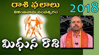 Telugu Ugadi Rasi Phalalu 2018 మిధున (Gemini) Horoscope | Vilambi Nama Samvatsaram | Top Telugu Tv