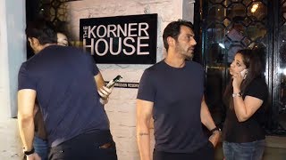Arjun Rampal With His Friend Spotted At Korner House For Dinner