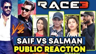 RACE 2 Saif Ali Khan Vs RACE 3 Salman Khan | PUBLIC Reaction On BEST LOOK