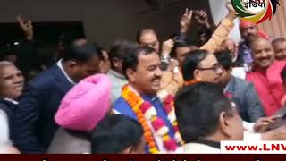 गुजरात-हिमाचल चुनाव परिणाम के बाद बीजेपी की जीत का लखनऊ में जश्न