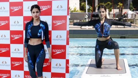 Rhea Chakraborty At Launch Of Speedo And Aquaphysical's H20 Active Collection