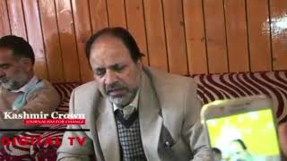 Press Conference Of Mla Baramulla Javed Beigh On Joint Director Education Office Establishment.