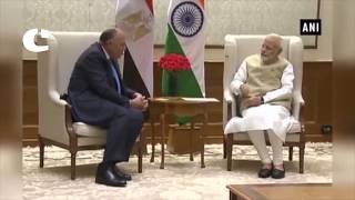 PM Meets Foreign Minister Sameh Hassan