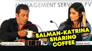 Salman Khan SHARES His COFFEE With Katrina Kaif At Dabangg Tour Pune Press Conference