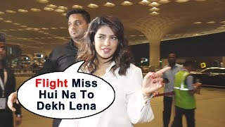 Priyanka Chopra Spotted AT Airport, Leaves For New York