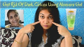 Get rid of Dark Circles Using Patanjali Aloevera Gel | Aloevera Gel Facial | Nidhi Katiyar