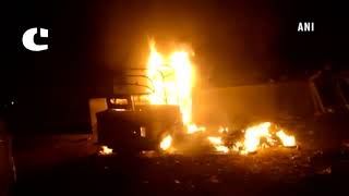 Auto Rickshaw Catches Fire
