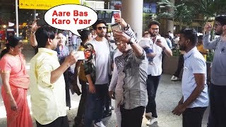 Kartik Aryan MOBBED BADLY By FANS At Airport | Sonu Ke Titu Ki Sweety