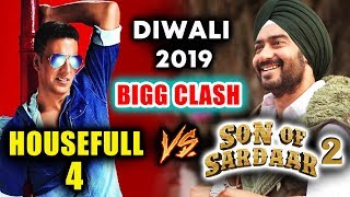 2019 BIG DIWALI CLASH - Akshay's Housefull 4 Vs Ajay's Son Of Sardaar 2
