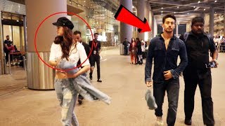 Tiger Shroff And Disha Patani FIGHT AT Airport, IGNORES Each Other