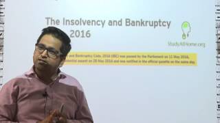 Clarification Regarding Applicability of Insolvency and Bankruptcy Code, 2016 in CA Final Law