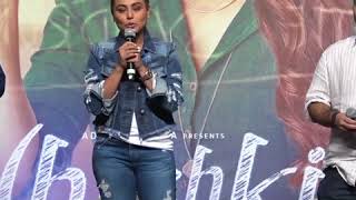 Rani Mukherji over whelmed with 'Hichki' response, thanked the audience