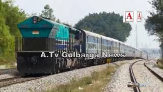 1st to 5th Feb Gulbarga Se Mumbay K Liye Trains Nahi Chalenge A.Tv News 30-1-2017