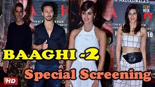 Baaghi 2 Spl screening: Tiger shroff, Disha Patani