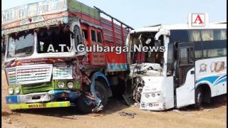 Humnabad Me Buss Aur Lorry Me Takkar A.Tv News 11-2-2017