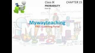 Math Class 9 Chapter 15 Part IV|PROBABILITY|PROBABILITY for class 9|