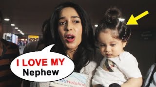 Mallika Sherawat SPOTTED With Nephew After Long Time At Airport