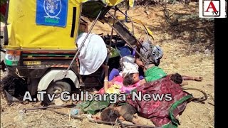 Road Accident Near Chittaldurg 11 Death 7 Injured A.Tv News 18-3-2017