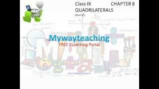 Math Class 9 Chapter 8 Part VI|QUADRILATERALS|QUADRILATERALS for class 9|