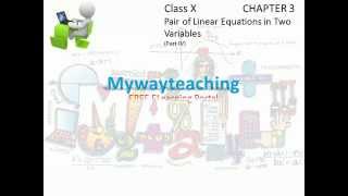 Math Class 10 Chapter 3 Part IV|Pair of linear equations in two variables|