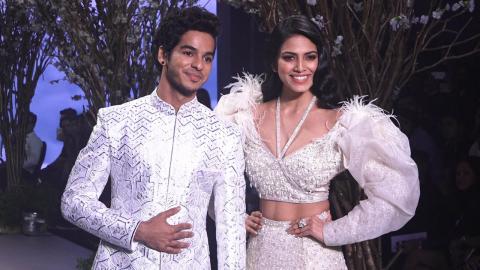Ishaan Khatter & Malavika Mohanan Walks For Falguni & Shane Peacock At Bombay Times Fashion Week