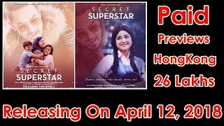 Secret Superstar Collection In Hong Kong In 1st Paid Previews