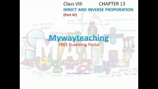 Math Class 8 Chapter 13 Part III|Direct and inverse proportion|