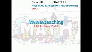 Math Class 8 Chapter 9 Part IV|Algebraic expressions and identities |Algebraic expressions |