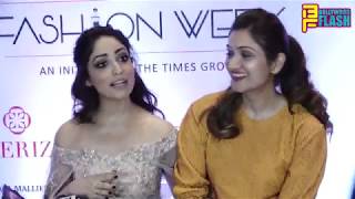 Yami Gautam With Her Sweet Sister Surilie Gautam At Bombay Times Fashion Week 2018