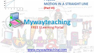 Physics Class Chapter 3 Part VI|MOTION IN A STRAIGHT LINE|Physics Chapter 3 for Class 11|