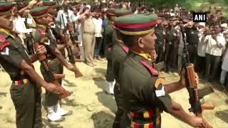 Last rites of Army jawan Nilesh Kumar Singh held with full honours