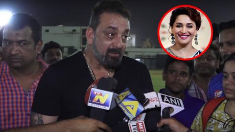 Sanjay Dutt Gets Angry On Reporter When Asked About Madhuri Dixit