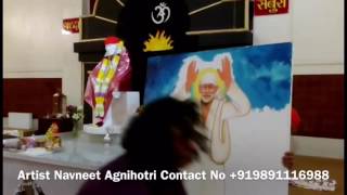 London | Navneet Agnihotri | Leicester | Sai temple | Live painting | Jugalbandi