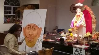 USA | Nashville,TN | Navneet Agnihotri & Kamal Sabri | Live Painting | Jugalbandi | Sai temple