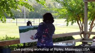 USA | Live painting workshop | Navneet Agnihotri | Ripley High school | Ripley,MS