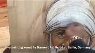 Berlin,Germany | Navneet Agnihotri | Live Sai baba painting