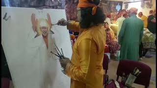 Bur Dubai | Navneet Agnihotri | Live Painting | Sai Bhajan | Mani Manroo Pandit