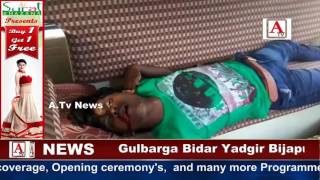 Gulbarga Me Police Shootout Rowdy Sheter Dead 3 Police Persons injured A.Tv News 1-8-2017