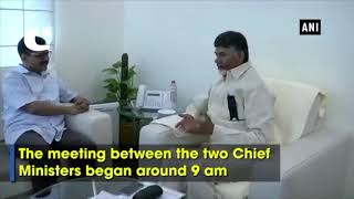 CM Kejriwal Meets his Andhra Chandrababu Naidu