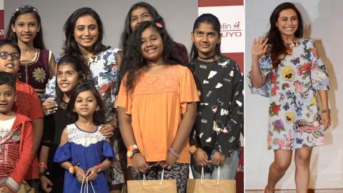 Rani Mukerji Felicitates Winners of Camlin-'Hichki' Contest at KidZania Mumbai