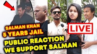 Salman Khan 5 YEARS JAIL | PUBLIC GETS ANGRY [LIVE] | Blackbuck Case CONVICTED