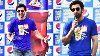 Ranbir Kapoor Launches The New Pepsi Campaign Kyun Sookhe Sookhe Hi